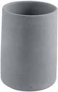 Spirella Toothbrush cup GEMMA, ceramic, grey - Toothbrush Holder Cup