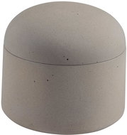 Spirella Tampon box GEMMA, ceramic, 0,29 l, earthy brown-grey - Storage Jar