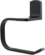 Spirella Wall mounted toilet paper holder TAKU, steel, 17 cm, mat black - Toilet Paper Holder