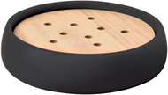Spirella Soap dish SVEN, polyresin, wood, black - Soap Dish