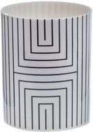 Spirella Brush cup GRAPHIC, polyresin, white-black - Toothbrush Holder