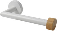 Spirella Toilet paper holder IANA, steel, bamboo, white - Toilet Paper Holder