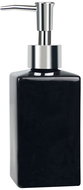 Spirella Dávkovač mýdla QUADRO, keramika, 300 ml, černý - Dávkovač mýdla