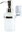 White, glass, 200 ml, chrome plated, bright steel