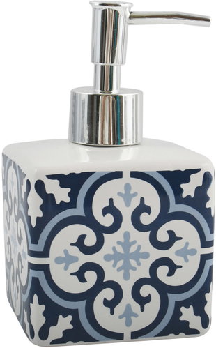 MSV Dávkovač mýdla Amadora, bílo-modrý, 280 ml - Soap Dispenser - Main image