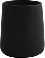 MSV ceramic cup for toothbrushes MAONIE, mat black - Toothbrush Holder Cup