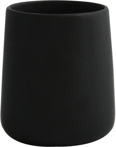 MSV ceramic cup for toothbrushes MAONIE, mat black - Toothbrush Holder Cup - Main image