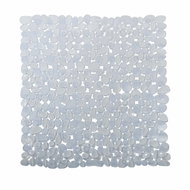 MSV non-slip shower mat Galets, transparent, 53 × 53 cm - Non Slip Bath Mat