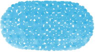 MSV non-slip bath mat Galets, clear blue, 35 × 68 cm - Non Slip Bath Mat