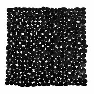 MSV non-slip shower mat Galets, black, 53 × 53 cm - Non Slip Bath Mat