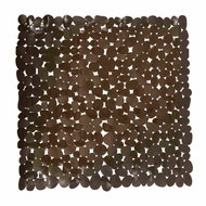 MSV non-slip shower mat Galets, brown, 53 × 53 cm - Non Slip Bath Mat
