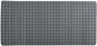 MSV non-slip bath mat Quadro, grey, 36 × 76 cm - Non Slip Bath Mat