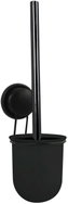 MSV Wall-mounted toilet brush with suction cup MEGA Ventouses with plastic container, black - Toilet Brush