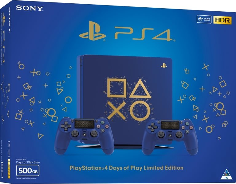PS4 Days of Play Limited Edition 500GB Console Box Sony