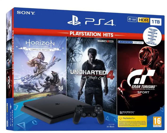 Ps4 slim sale 1tb 3 games