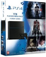 Sony Playstation 4 - 1 TB Spieler Megapack - 4 Spiele - Spielekonsole