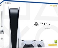 PlayStation 5 + 2x DualSense Wireless Controller - Game Console