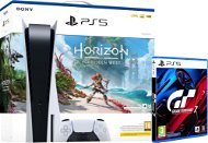 PlayStation 5 + Horizon Forbidden West + Gran Turismo 7 - Game Console