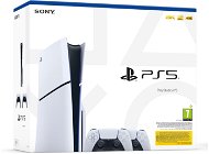 PlayStation 5 (Slim) + 2x DualSense Wireless Controller - Konzol