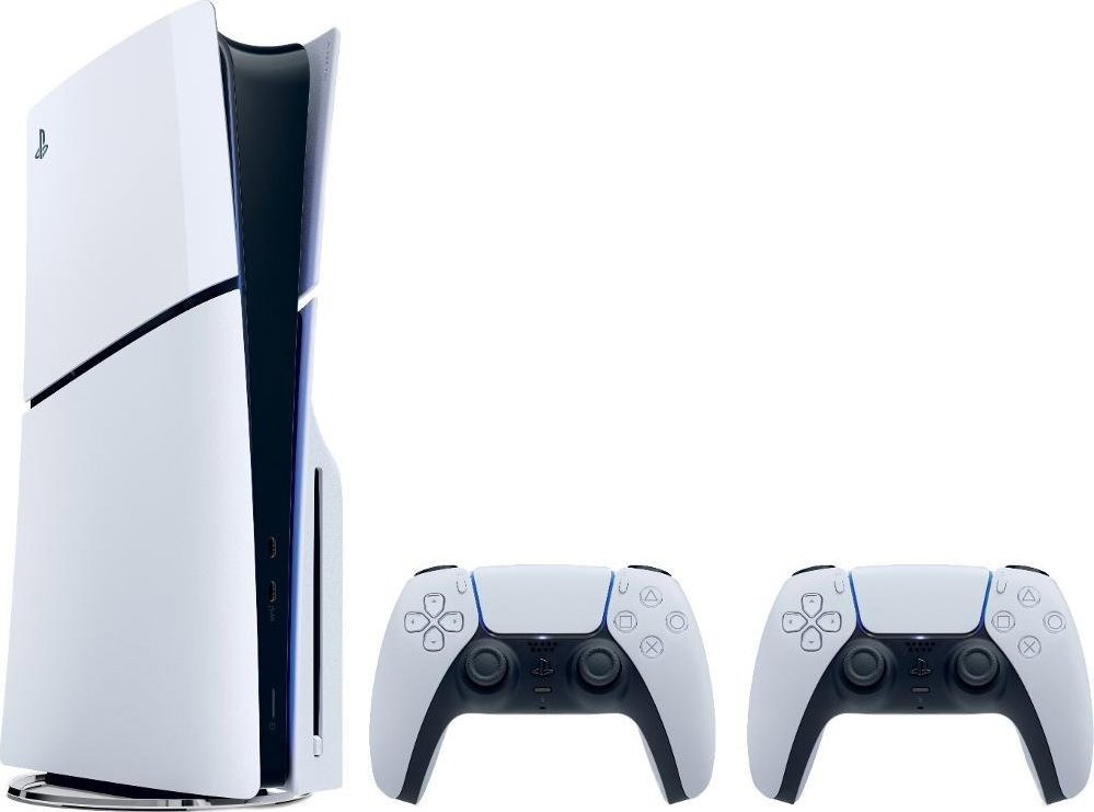 PlayStation 5 (Slim) - 1TB + 2× DualSense Wireless Controller