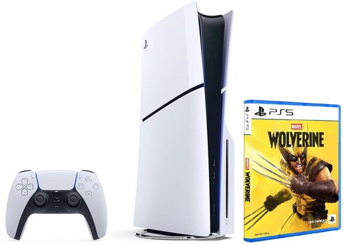 PlayStation 5 (Slim) - 1TB + Marvels Wolverine Main image PlayStation 5 (Slim) - 1TB + Marvels Wolverine - Game Console - Main image