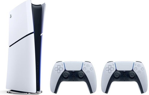 PlayStation 5 (Slim) Digital Edition - 825GB + 2x DualSense Wireless Controller - Game Console - Main image