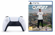 PlayStation 5 DualSense Wireless Controller White + EA Sports FC 27 - Gamepad