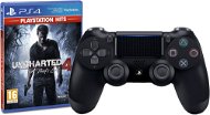 Sony PS4 Dualshock 4 V2 - Black + Uncharted 4: A Thief´s End - Gamepad