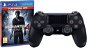 Sony PS4 Dualshock 4 V2 – Black + Uncharted 4: A Thief´s End - Gamepad