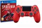 Sony PS4 Dualshock 4 V2 – Magma Red + Marvels SpiderMan - Gamepad