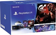 PlayStation PS4 VR + VR Worlds játék + GT Sport + kamera - VR szemüveg