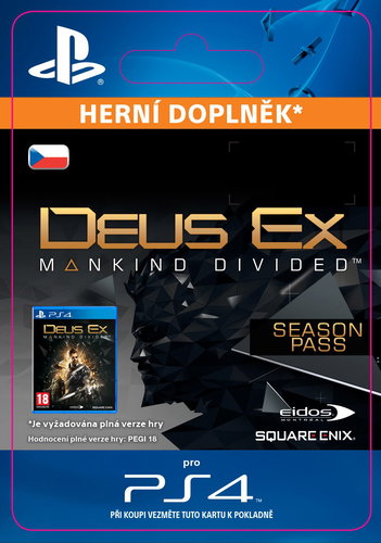 Deus Ex: Mankind Divided - Season Pass - PS4 CZ Digital - Herní doplněk - Main image