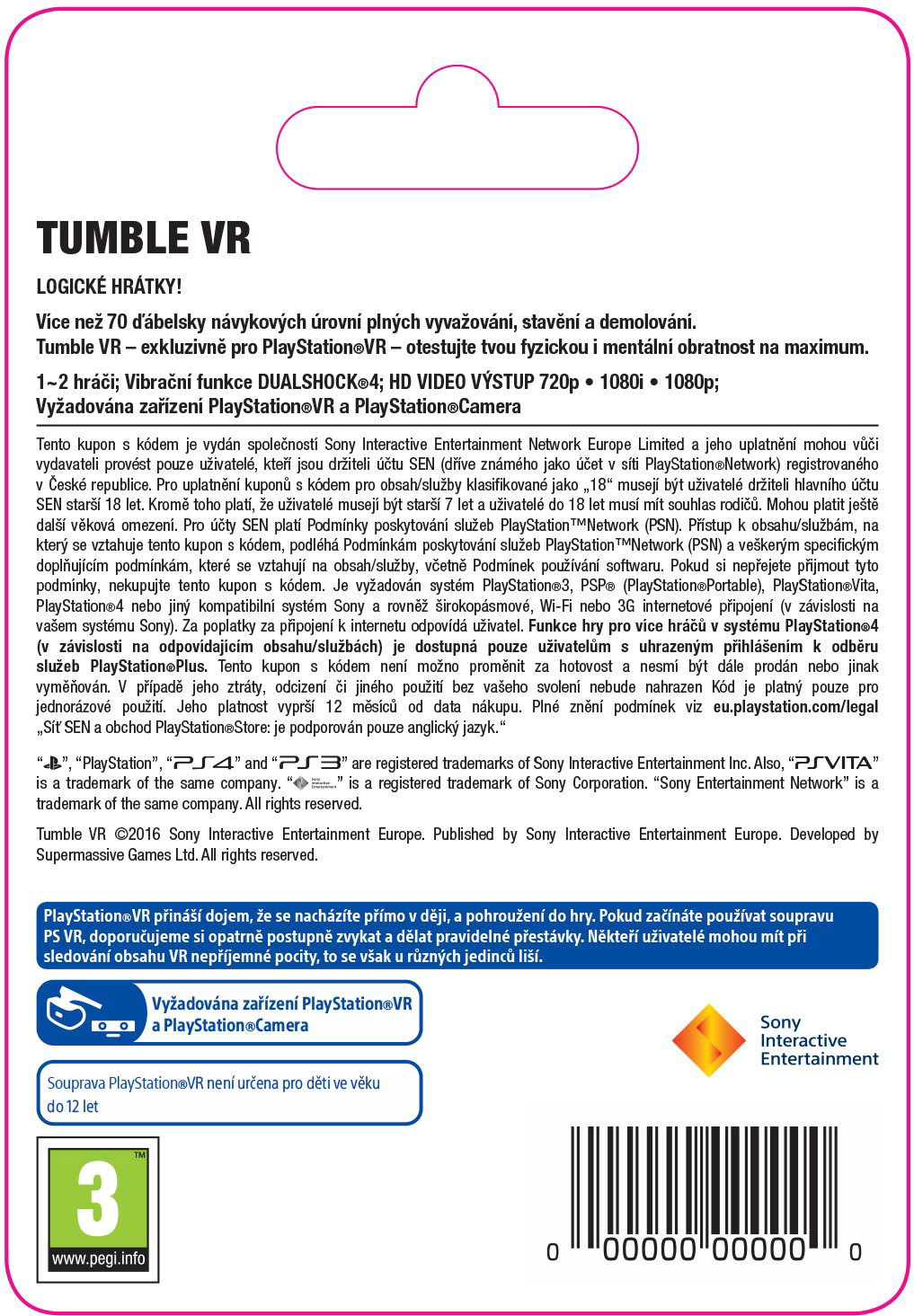 Tumble vr 2024 ps4