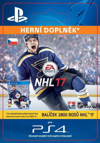 2800 NHL 17 Points Pack - PS4 CZ Digital - Gaming Accessory - Main image