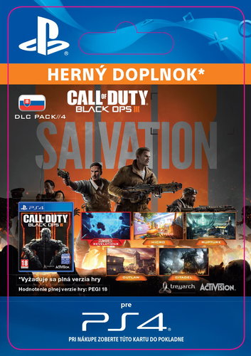 Call of Duty: Black Ops III - Salvation DLC  - PS4 CZ Digital - Herní doplněk - Main image