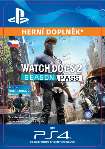 Watch Dogs 2 - Season Pass - PS4 CZ Digital Main image Watch Dogs 2 - Season Pass - PS4 CZ Digital - Herní doplněk - Main image