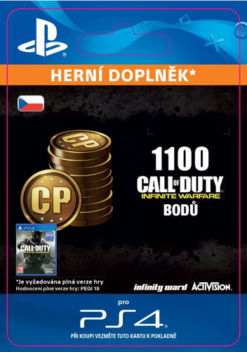 1,100 Call of Duty: Infinite Warfare Points - PS4 CZ Digital - Herní doplněk - Main image