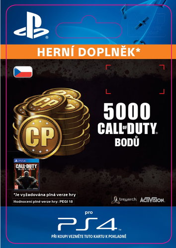 4,000 (+1,000 Bonus) Call of Duty Points- SK PS4 Digital - Herní doplněk - Main image