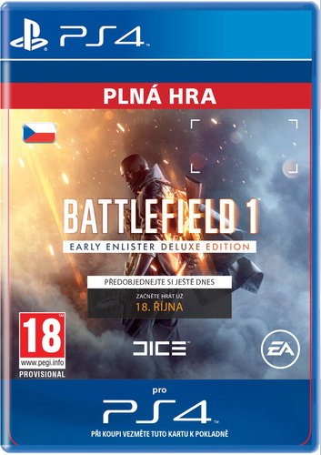 Battlefield 1 Early Enlister Deluxe Edition- SK PS4 Digital - Herní doplněk - Main image