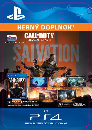 Call of Duty: Black Ops III - Salvation DLC- SK PS4 Digital - Herní doplněk - Main image