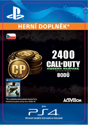 2,400 Call of Duty: Modern Warfare Remastered- SK PS4 Digital - Herní doplněk - Main image