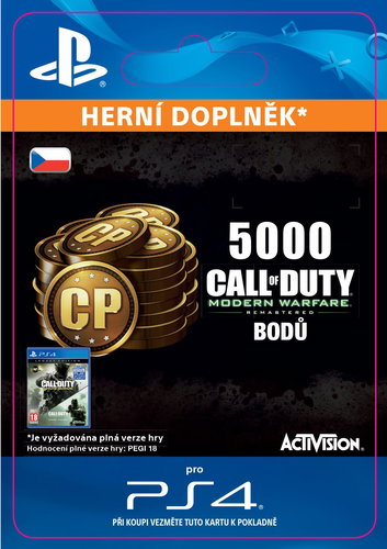 5,000 Call of Duty: Modern Warfare Remastered- SK PS4 Digital - Herní doplněk - Main image