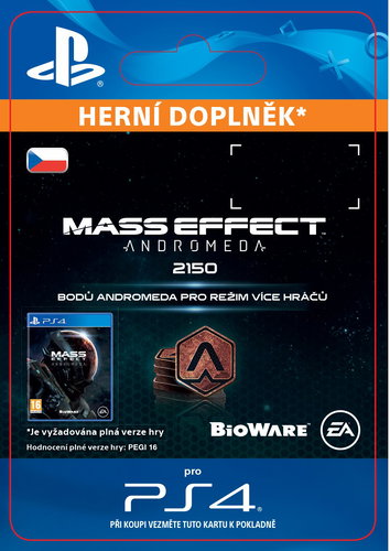 2150 Mass Effect: Andromeda Points - PS4 CZ Digital - Gaming Accessory - Main image