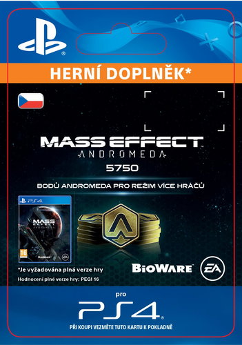 5750 Mass Effect: Andromeda Points - PS4 CZ Digital - Gaming Accessory - Main image