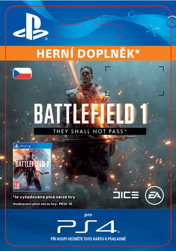 Battlefield 1 They Shall Not Pass - PS4 CZ Digital - Gaming Accessory - Main image