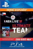 NBA Live 18 Ultimate Team - 2200 NBA Points - PS4 CZ Digital - Gaming Accessory