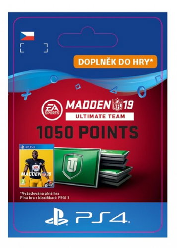 Madden NFL 19 Ultimate Team 1050 Points Pack - PS4 CZ Digital - Gaming Accessory - Main image