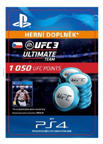 EA SPORTS UFC 3 - 1050 UFC POINTS - PS4 CZ Digital - Gaming Accessory - Main image