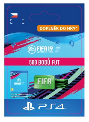 500 FIFA 19 Points Pack - PS4 CZ Digital - Gaming Accessory - Main image