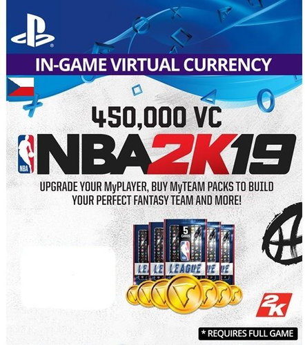 450,000 VC NBA 2K19 - PS4 CZ Digital - Gaming Accessory - Main image